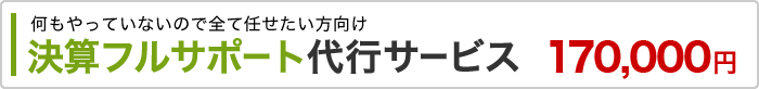 決算フルサポートサービス 169,700円